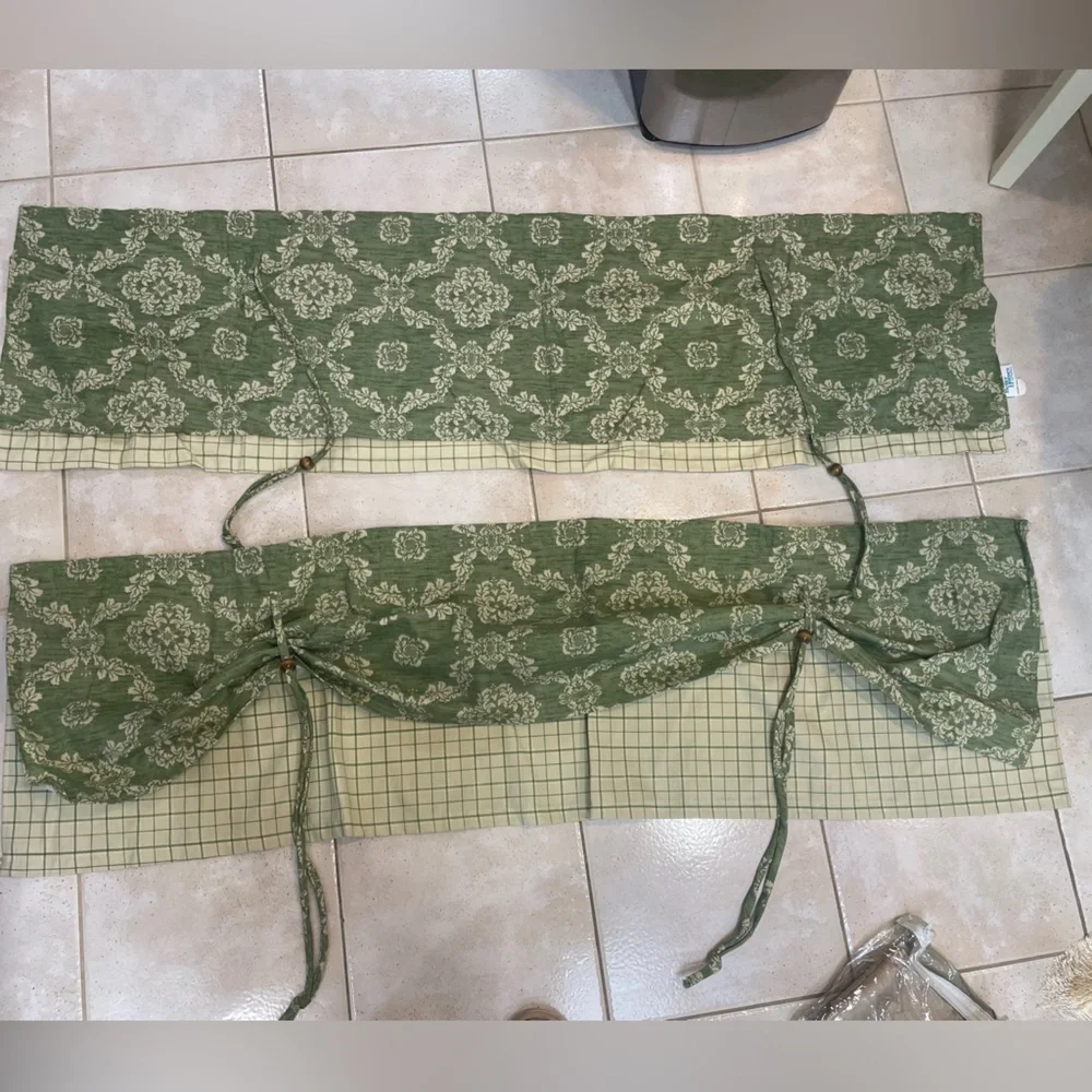Better Homes And Gardens Green Patterned Curtains